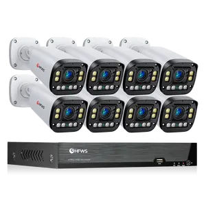 4K Poe Camerasysteem 8Pcs 8mp Poe Camera 'S 8ch H2.65nvr Security Cctv Kit Ip Camera Bewakingssysteem