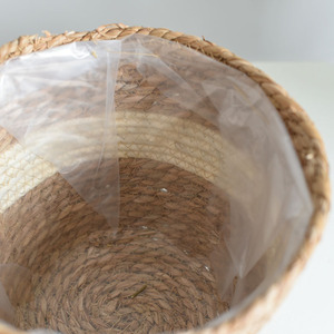 Straw woven flower <b>baskets</b>, flower pots, potted plants, creative bamboo <b>baskets</b>, woven <b>baskets</b>, rattan woven plants, bamboo - Product Image 3