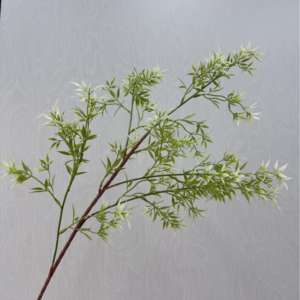 Haute qualité 102CM artificielle unique feuille de <span class=keywords><strong>bambou</strong></span> Arrangement à la main tissu fleur <span class=keywords><strong>tige</strong></span> pour nouvel an chinois Table décor de pâques - Product Image 1