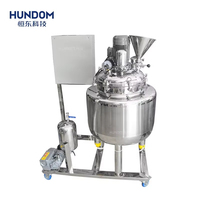 Machine de fabrication de lotion corporelle en acier inoxydable, réservoir d'émulsification sous vide, mélangeur de pâte, homogénéisateur, équipement de fabrication cosmétique