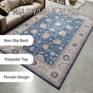 Washable Area <strong>Rugs</strong> - Large <strong>Rugs</strong> for Living Room Carpet <strong>Vintage</strong> <strong>Rugs</strong> for Bedroom with Non Slip Backing - Product Image 2
