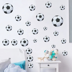 สติ๊กเกอร์<span class=keywords><strong>ติด</strong></span>ผนังรูปลูกฟุตบอลเรืองแสง ของตกแต่งงานวันเกิด ของตกแต่งธีมกีฬาสำหรับวันแข่งขัน - Product Image 4