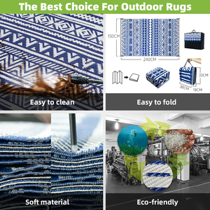 Bán Buôn Bền Thời Tiết Chịu Mài Mòn Vườn Polypropylene Nhựa Mat Chắp Vá Thiết Kế Ngoài Trời Không Thấm Nước Thảm Cho Tập Thể Dục - Product Image 3