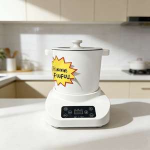 Machine automatique à piler le fufu avec chauffage - Robot culinaire professionnel pour la <span class=keywords><strong>cuisine</strong></span> africaine dans les restaurants et les cuisines domestiques - Product Image 1