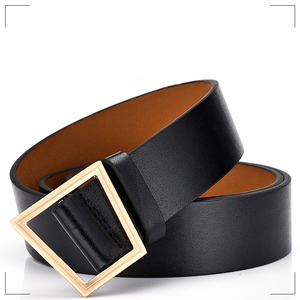LYT335 <span class=keywords><strong>ceinture</strong></span> <span class=keywords><strong>sans</strong></span> trous pour femmes, accessoires pour dames, ceintures à <span class=keywords><strong>boucle</strong></span> trapézoïdale géométrique dorée, <span class=keywords><strong>ceinture</strong></span> <span class=keywords><strong>sans</strong></span> trous - Product Image 5