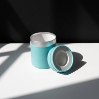 Emballage en tube de papier écologique, tube cylindrique en carton bleu marine uni pour cosmétiques