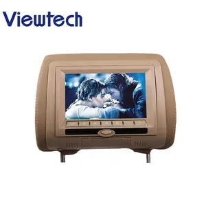 Kualitas Tinggi 9 Inci Mobil Headrest DVD Player dengan Layar Digital 32bit Game Nirkabel SD USB Slot IR FM Transmitter