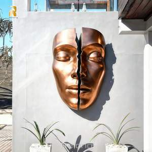 Scultura in Bronzo di Grande Formato con Volto, Design Personalizzato RELONG, <span class=keywords><strong>Arte</strong></span> Moderna da Parete per Decorazione - Product Image 4