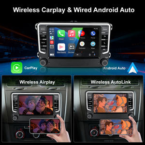 Lecteur multimédia vidéo Android Auto pour voiture avec écran tactile HD de 7 pouces, WiFi intégré et CarPlay pour <span class=keywords><strong>VW</strong></span>/Seat/Skoda - Product Image 2