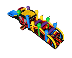 Lona <span class=keywords><strong>de</strong></span> PVC Comercial <span class=keywords><strong>de</strong></span> 0.55mm para Pista <span class=keywords><strong>de</strong></span> Obstáculos Inflable, Casa <span class=keywords><strong>de</strong></span> Brinco para Niños, Trampolín con Certificación CE, Capacidad para 12 Personas - Product Image 2