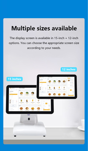 Sistema POS de pantalla táctil de 15 pulgadas de ancho, terminal POS todo en uno con pantalla para el cliente para negocios minoristas - Product Image 6