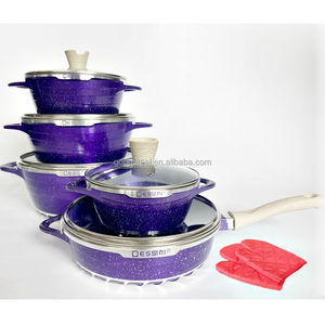 Ollas y sartenes antiadherentes de aluminio fundido a presión de la <span class=keywords><strong>mejor</strong></span> calidad, juego de ollas antiadherentes, sartén, cazuela - Product Image 4