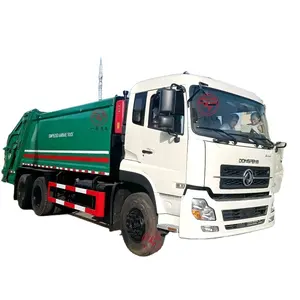 China Fabriek Dongfeng Chassis 5m3 10m3 12m3 20 Cbm Laders Trash Truck 6X4 Compactor Vuilnis Truck