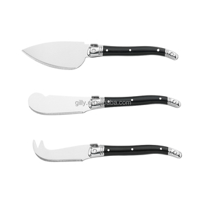 Produits à succès : Ensemble de couteaux à fromage <span class=keywords><strong>Laguiole</strong></span> de style français avec spatule à beurre, fourchette à fromage, trancheuse, <span class=keywords><strong>couteau</strong></span> à découper - Product Image 3