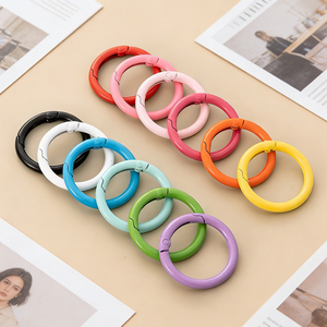 Anneau en O métallique coloré personnalisé, anneau à ressort en alliage de zinc, accessoires de porte-clés pour sangle de <span class=keywords><strong>sac</strong></span>, bagages, bricolage - Product Image 1