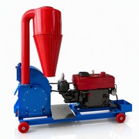 Broyeur à marteaux professionnel en acier inoxydable 420-28, broyeur électrique d'aliments pour animaux, capacité de 1000 kg/h, pour céréales, maïs, paille, aliments pour animaux