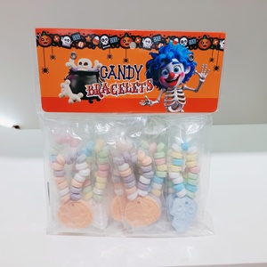 Pulseras de Caramelos de Halloween, Pulsera de Calavera, Dulces con Forma de Calabaza, Joyería Comestible, Dulces, Caramelos Duros con Cuentas - Product Image 6
