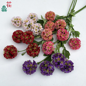 Flores de seda artificiales de crisantemo tipo molino de viento para decoraciones de bodas, pasillos de salones de banquetes y escenarios. - Product Image 1
