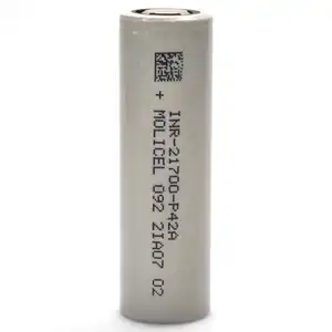 100% baru asli isi ulang lithium-ion INR21700 P42A 4200mAh 3.6V 45A Tingkat pengeluaran tinggi Baterai untuk Molicel 21700 P42A