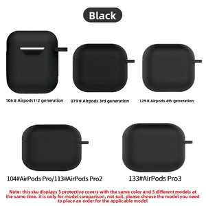 Funda Protectora de Silicona para <span class=keywords><strong>AirPods</strong></span> 2/3/4 y <span class=keywords><strong>AirPods</strong></span> Pro 3 de <span class=keywords><strong>Apple</strong></span>, Accesorios para Auriculares - Product Image 6