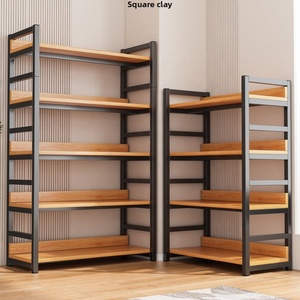 מדף מתכת כבד 5 קומות בצבע שחור, ניתן להתאמה אישית, מתוצרת סין, לאחסון בחדר אמבטיה, חדר כושר, מטבח, מחסן או גראז'. - Product Image 3