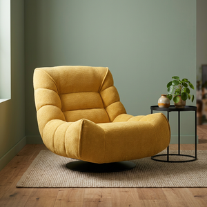 Sillón Individual de Diseño Italiano en Tela de Lujo Moderno para Sala de Estar, Sillón de Descanso - Product Image 2