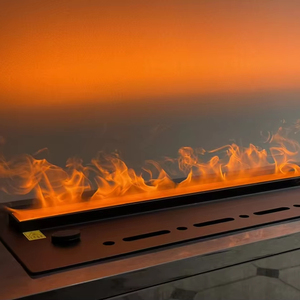 Chimenea Eléctrica Empotrada 3D con Efecto de Llama LED, Calentador de Agua con Vaporización Personalizable para Uso Doméstico y Hotelero - Product Image 1
