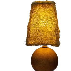 Handmade Diy Loofah Creative Table <b>Lamp</b> Bedroom Sleep Bedside <b>Lamp</b> <b>Study</b> Retro Night Light Ambient Light - Product Image 2