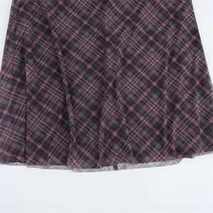 SHENZHU Vêtements <span class=keywords><strong>Femme</strong></span> 2025 Nouvelle Collection Printemps <span class=keywords><strong>Jupe</strong></span> <span class=keywords><strong>Longue</strong></span> Taille Haute à Carreaux en <span class=keywords><strong>Tulle</strong></span> Polyvalente et Élégante 5039281 - Product Image 5