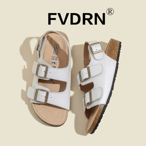 Sandales romaines vintage en daim pleine fleur à bout rond et plateforme pour femme – Nouvelle collection été 2025 - Product Image 4