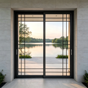Deioux Heavy Duty Ultra Narrow Frame Sliding Entrance Door with Hurricane Impact Resistant Glass for Garden Custom Size OEM ODM - Product Image 1