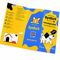 Impression de brochures pliables personnalisées de qualité supérieure, manuels d'instructions et dépliants d'emballage en couleur pour les produits d'articles pour animaux de compagnie