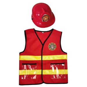 Ensemble de 6 pièces de gilet de <span class=keywords><strong>pompier</strong></span> pour enfants, costume de héros des pompiers pour Halloween, costume en polyester, jouet de <span class=keywords><strong>pompier</strong></span> - Product Image 2