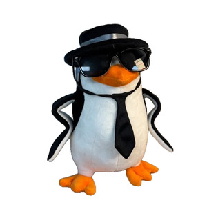 Nuova Borsa Elegante con Espressione Astratta, Peluche a Forma di Pinguino, Simpatico Giocattolo Divertente Unisex in Cotone PP, 11-30cm, Regali Transfrontalieri - Product Image 5
