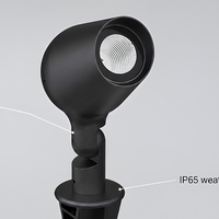 Projecteur LED à piquet pour aménagement paysager 3W, éclairage extérieur à tête orientable, étanche IP65, pour jardin