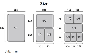 Fournitures de Restaurant d'hôtel de qualité alimentaire personnalisées à <span class=keywords><strong>bas</strong></span> quantité minimale de commande 1/1 1/2 1/3 1/4 1/6 1/9 Casserole Gastronorm en acier inoxydable Casserole GN commerciale - Product Image 6