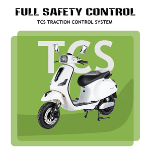 Scooter Eléctrico Retro de 1000W 72V 30AH con Doble Freno de Disco Hidráulico, TCS, NFC, Alarma Remota, Fabricante OEM, 3 Años de Garantía, CE - Product Image 4