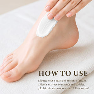 <span class=keywords><strong>Crema</strong></span> para pies de leche de cabra con logotipo personalizado, manteca de karité, vitamina E, cuidado de la piel para pies, para piel seca, revitalizante y nutritiva - Product Image 5