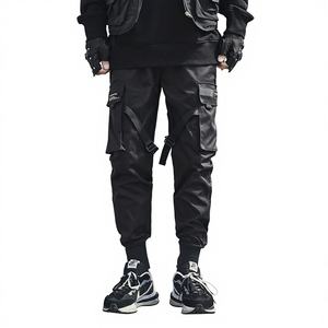 Pantaloni <span class=keywords><strong>Cargo</strong></span> Funzionali Streetwear con Laccetti alla Caviglia, Tendenza Nazionale Autunnale, Stile Cool e Alla Moda, Pantaloni Sportivi Militari Sottili e Comodi - Product Image 1