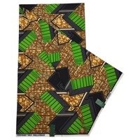 Kain Brokat Tenun Benang Sisir Motif Batik Desain Baru Ankara, Motif Bunga Afrika, Kain Katun Stok 6 Yard
