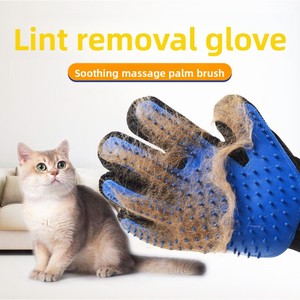 Guantes Suaves para Mascotas, para Eliminar el Pelo de Perros y Gatos, Cepillo para Mascotas, Suministros de Aseo, Removedor de Pelusas, Guantes de Limpieza y Masaje, TPR+Tejido de Malla - Product Image 1