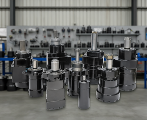Moteur hydraulique professionnel personnalisé à engrenages, faible vitesse, couple élevé 50 Nm, couple continu 2000 tr/min, en fonte, marque PMI - Product Image 5