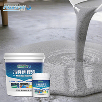 Peinture liquide acrylique auto-nivelante imperméable et antidérapante pour sols intérieurs, résine de revêtement pour sols, brosse à sable coloré