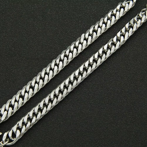 สร้อยคอผู้ชายแบบ Cuban Chain Splicing, เครื่องประดับสแตนเลสสำหรับผู้ชายและผู้หญิง สร้อยคอ Tanjing - Product Image 4