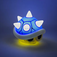 Lampe de nuit LED WANG'S WORLD en forme de tortue avec effets sonores, lumière d'ambiance, bouton amusant pour Halloween, commande vocale, en ABS
