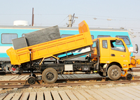 Chine Fournisseur Offre Spéciale Transport ferroviaire Cargo Véhicule Rail Véhicule routier Chemin de fer Chariot à voie ferrée