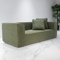 Moderne Kompression Sofa Set Tofu Würfel Stoff für Familien zimmer Wohnzimmer in Wohnungen Hotels Villen Kranken häuser und Schulen