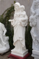 Église religieuse classique grandeur nature Statue religieuse catholique marbre vierge marie et bébé jésus Sculpture