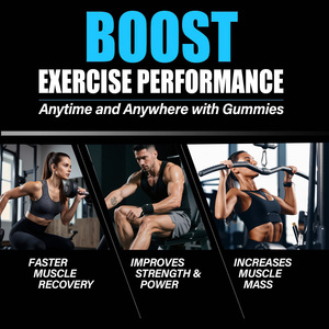 <b>Creatine</b> Monohydrate Gummies 5000mg Per Serving Muscle Strength Athletic Performance Non-GMO Vegan Sugar Free Supplement OEM - Product Image 4