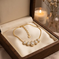 LUOYUNE Fabricant Professionnel ODM&OEM Collier Personnalisé en Laiton Plaqué Or 18K Bijoux CZ Tendance pour Détaillants Achat en Gros